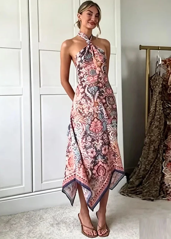 Robe Col Cou Bohemienne