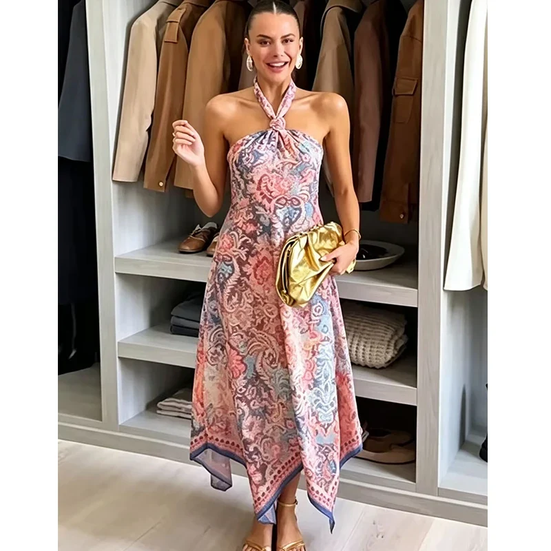 Robe Col Cou Bohemienne