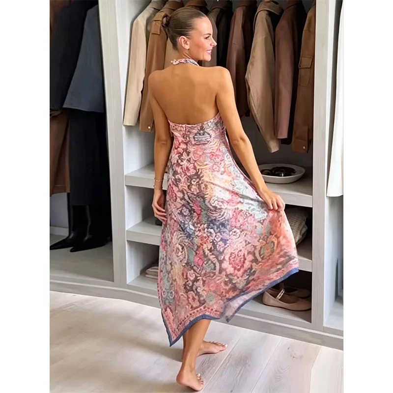 Robe Col Cou Bohemienne