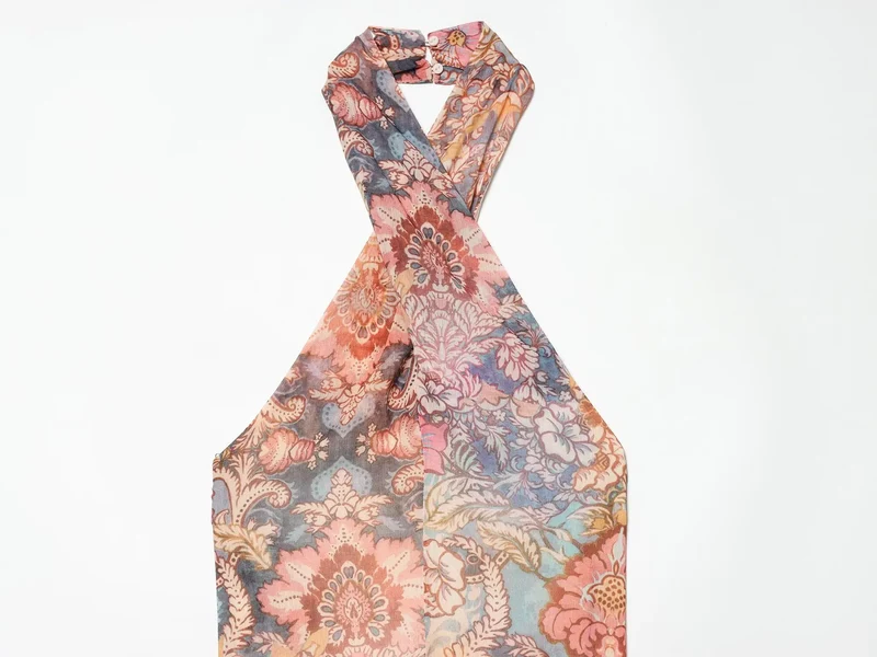 Robe Col Cou Bohemienne
