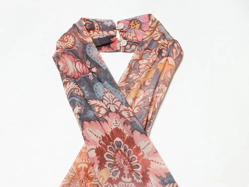 Robe Col Cou Bohemienne