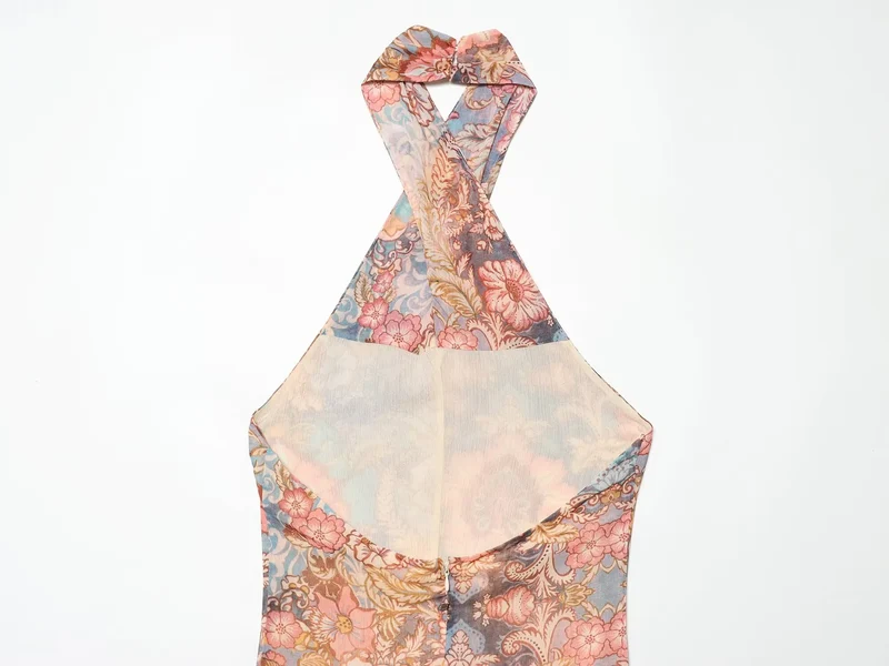 Robe Col Cou Bohemienne