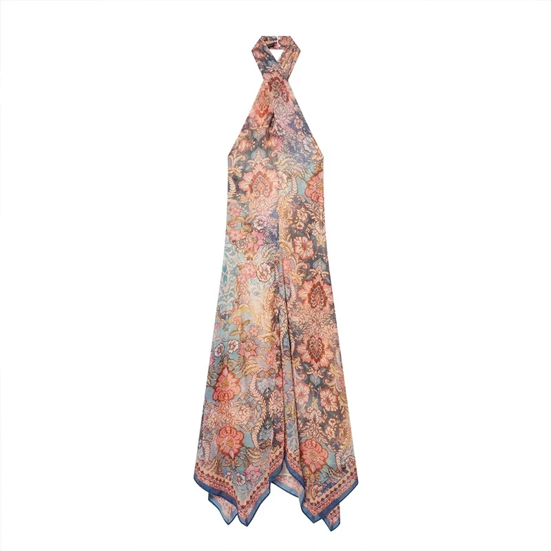 Robe Col Cou Bohemienne