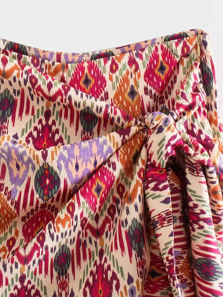 Jupe Short Vintage avec Noeud