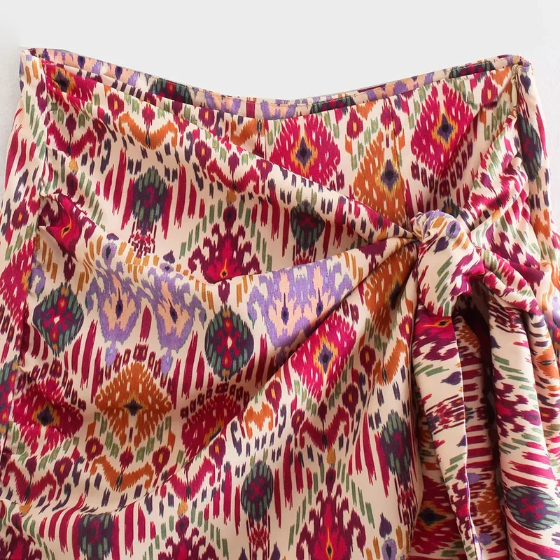 Jupe Short Vintage avec Noeud