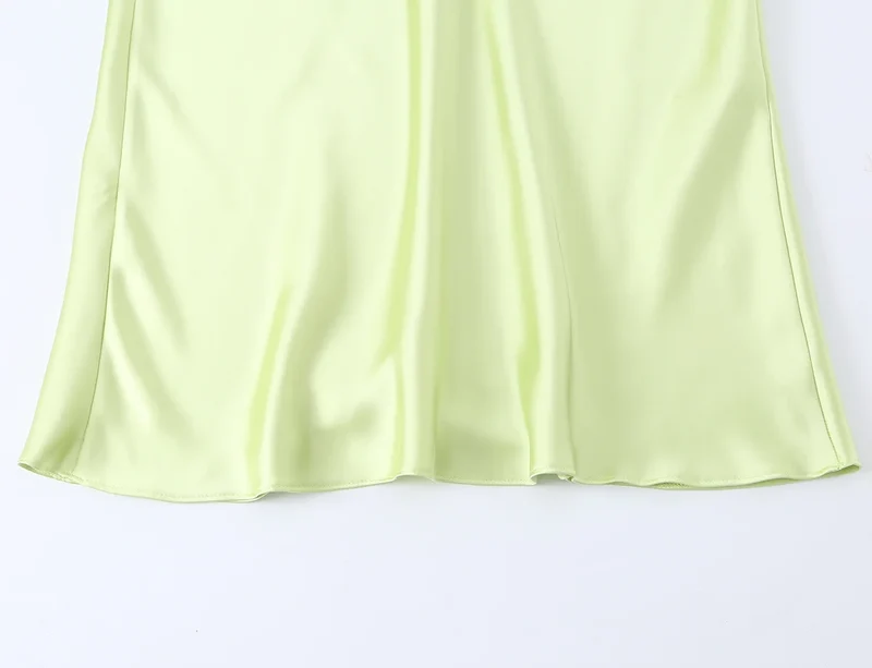 Robe de Soirée Jaune Citron Satinée Bustier