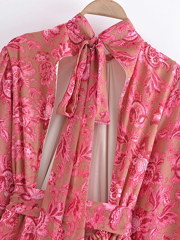 Combinaison Jupe Vintage Chic Rose pour Femme