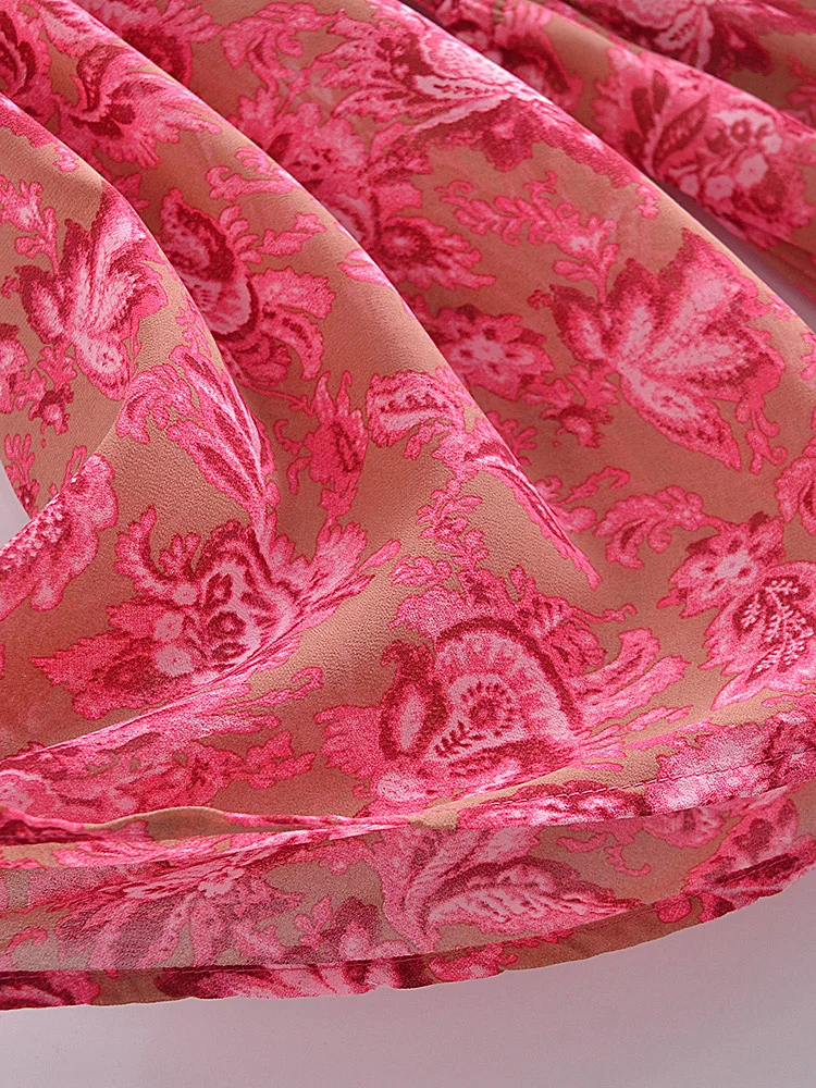 Combinaison Jupe Vintage Chic Rose pour Femme