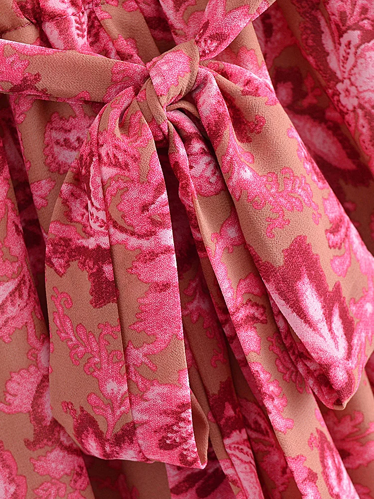 Combinaison Jupe Vintage Chic Rose pour Femme