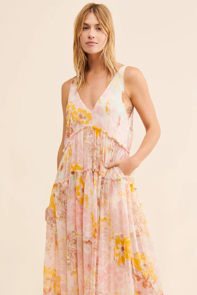 Robe légère fluide hippie chic