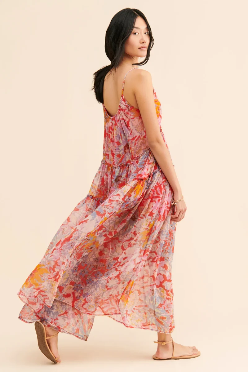 Robe légère en mousseline bohème