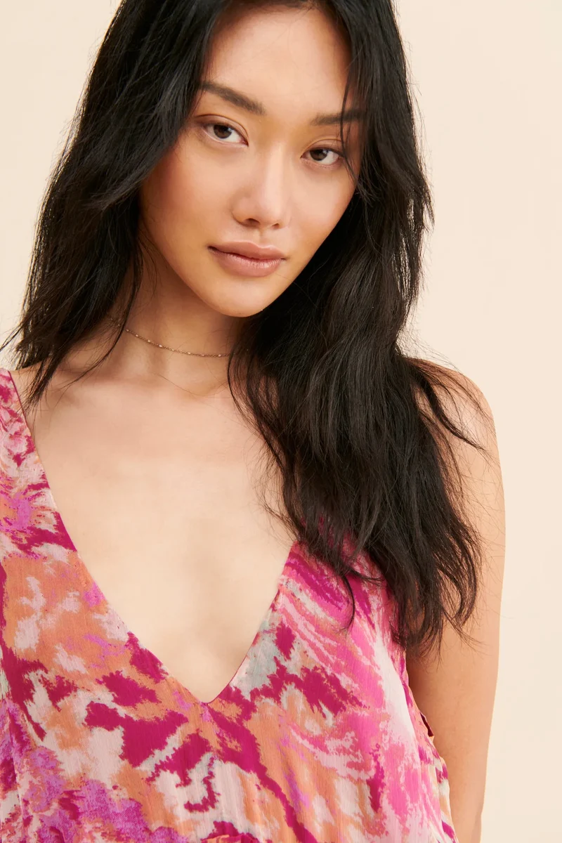 Robe légère en mousseline bohème