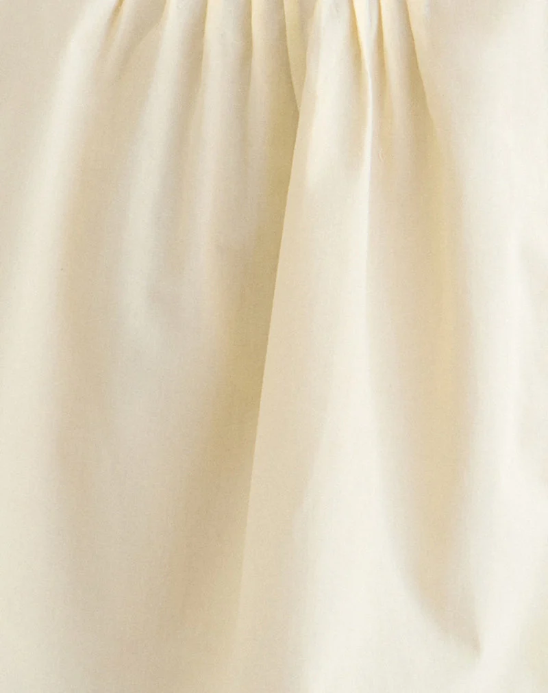 Haut Aliha Cami en popeline couleur « buttermilk »