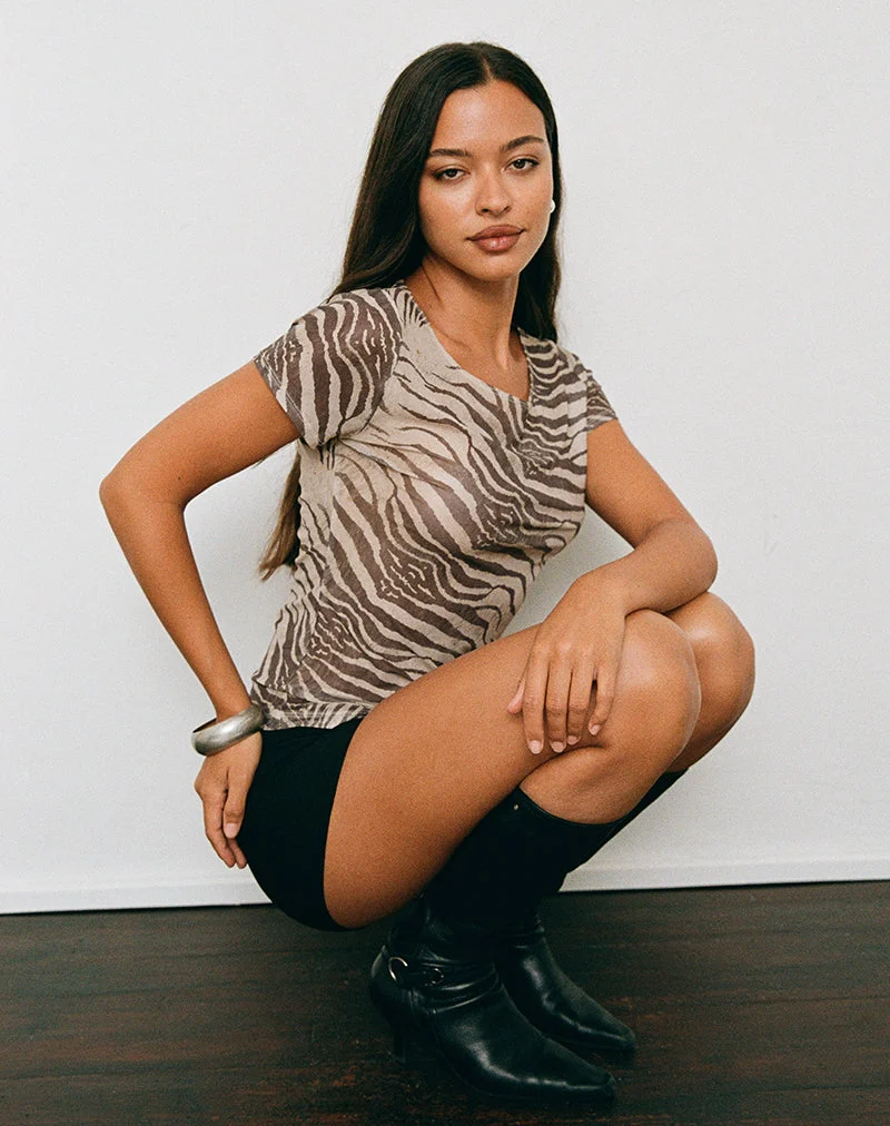 Top Neko en maille Wild Animal Neutral