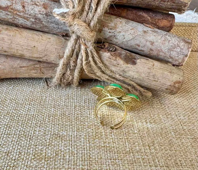 Bague Agatha vert