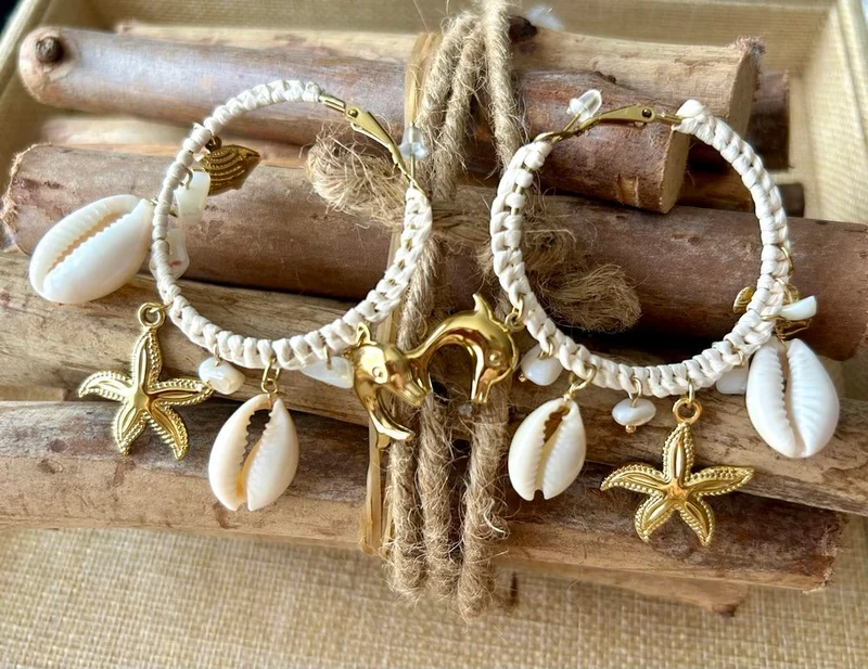 Boucles d'oreilles Océan