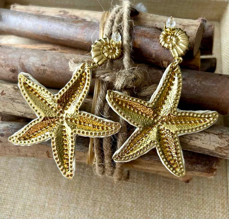 Boucles d'oreilles Etoile de mer