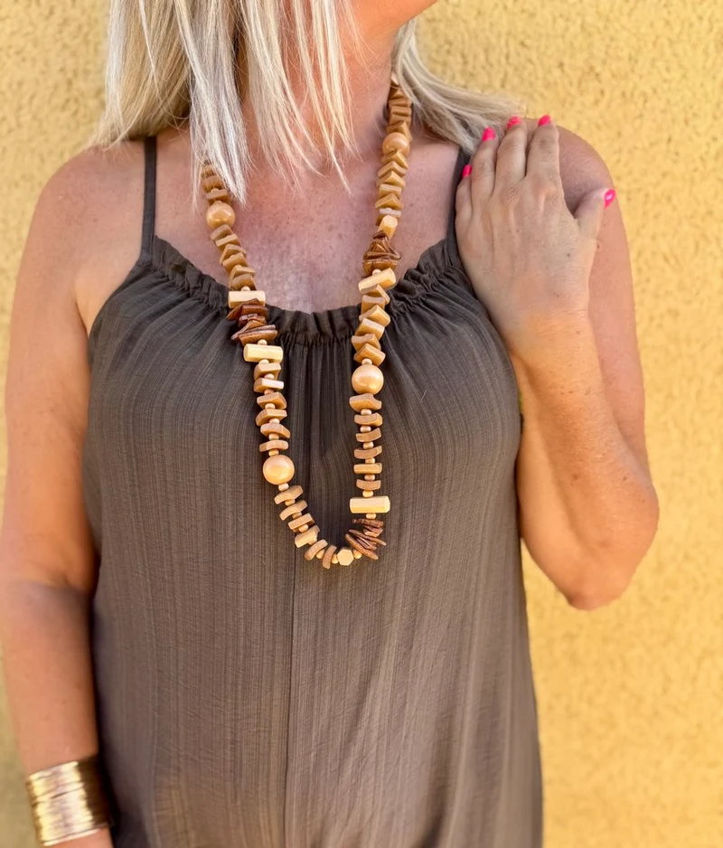 Collier Pablo caramel