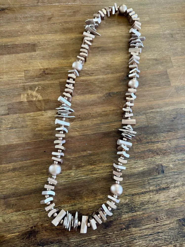 Collier Pablo taupe rosé