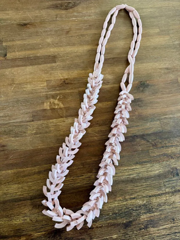 Collier Polo rose pâle