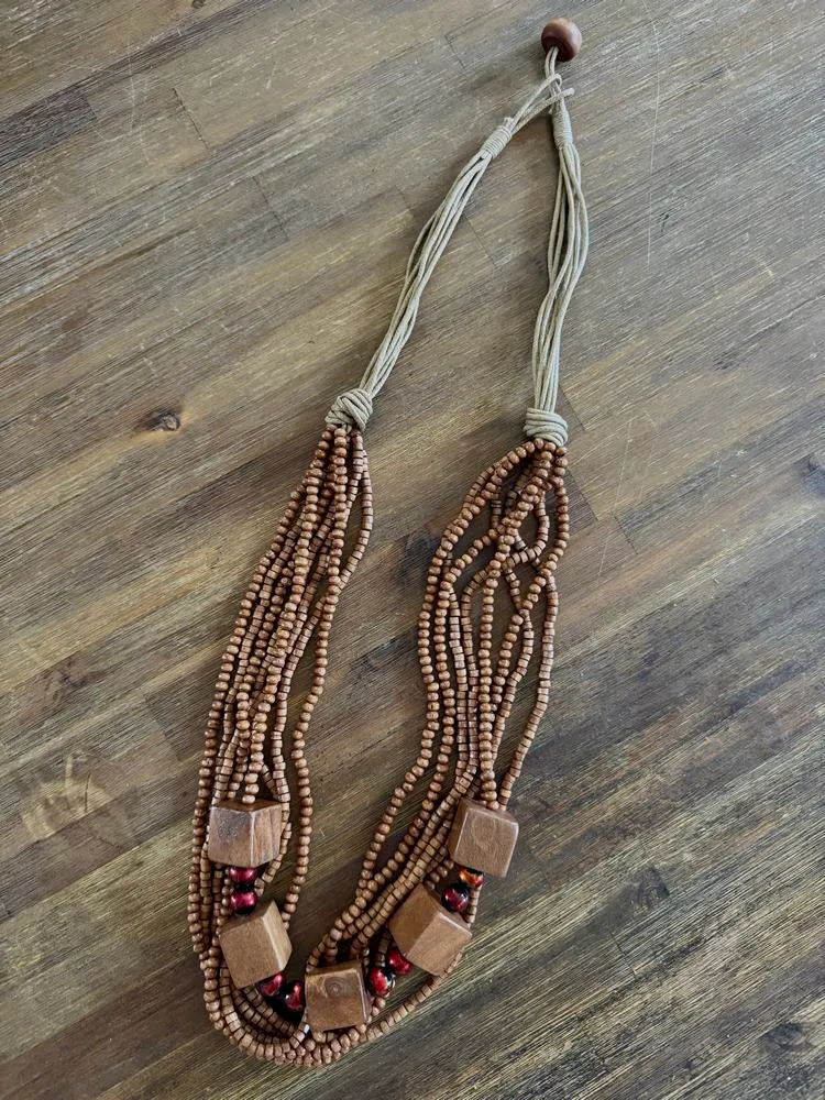 Collier Théo caramel