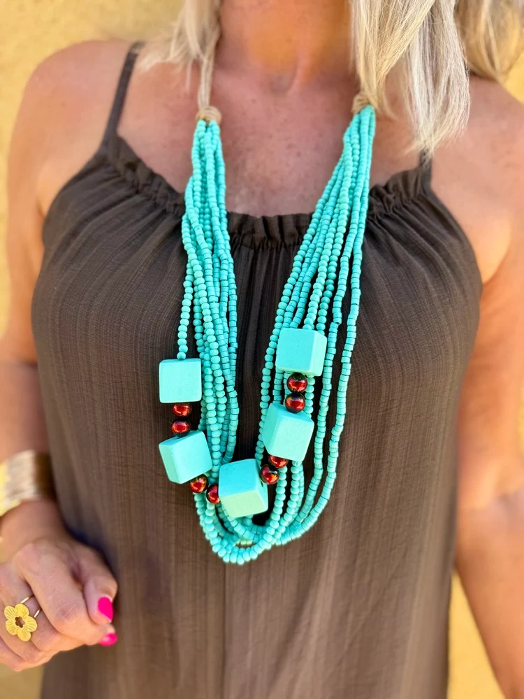 Collier Théo turquoise