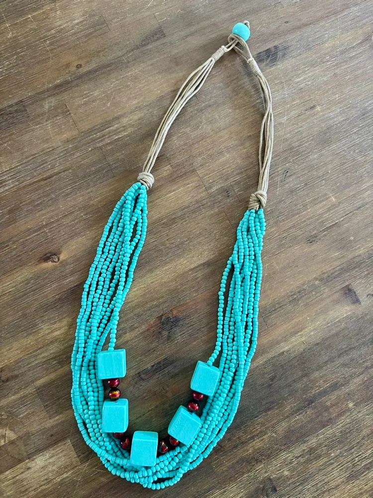 Collier Théo turquoise