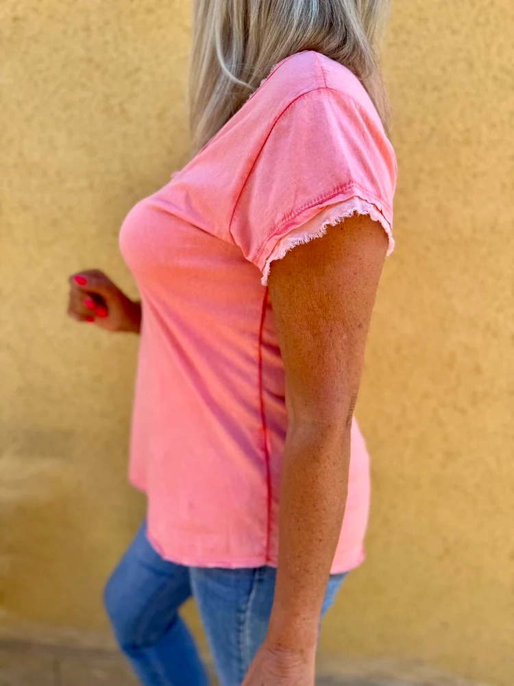 Teeshirt Poisson corail