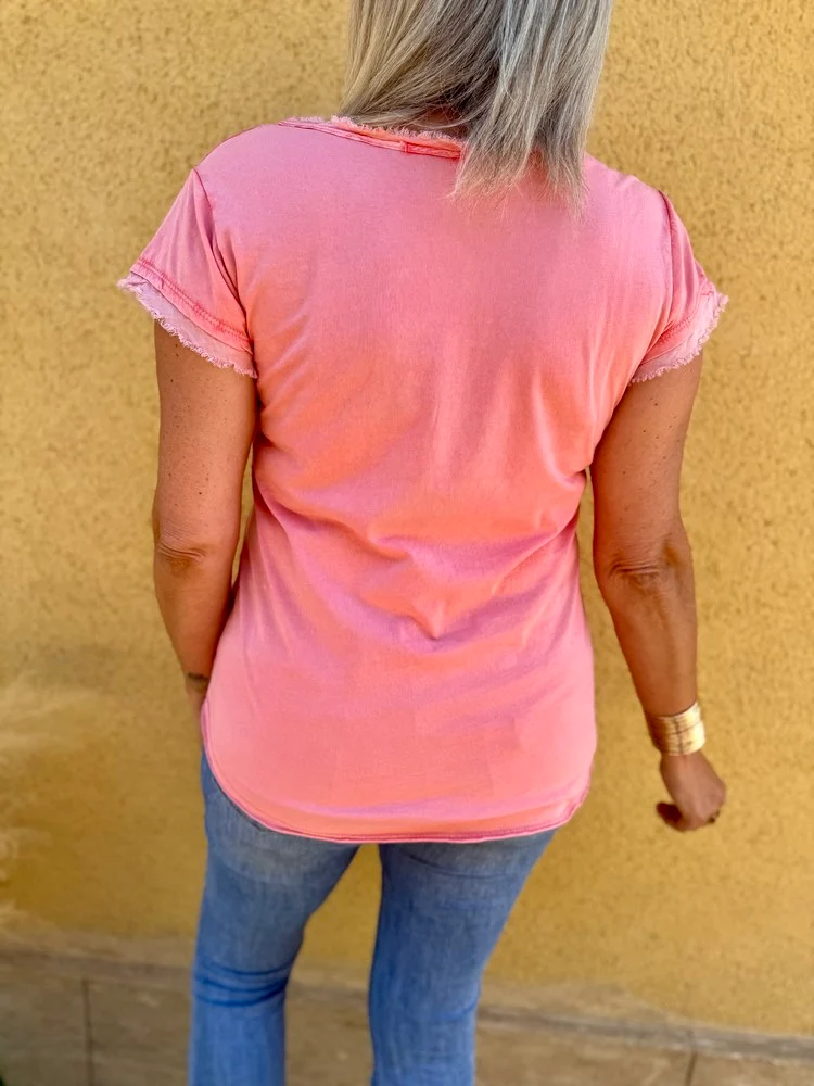 Teeshirt Poisson corail