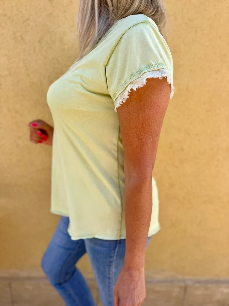 Teeshirt Poisson vert anis