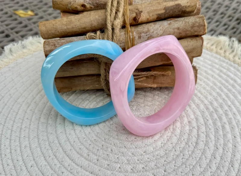 Bracelet jonc Perla turquoise