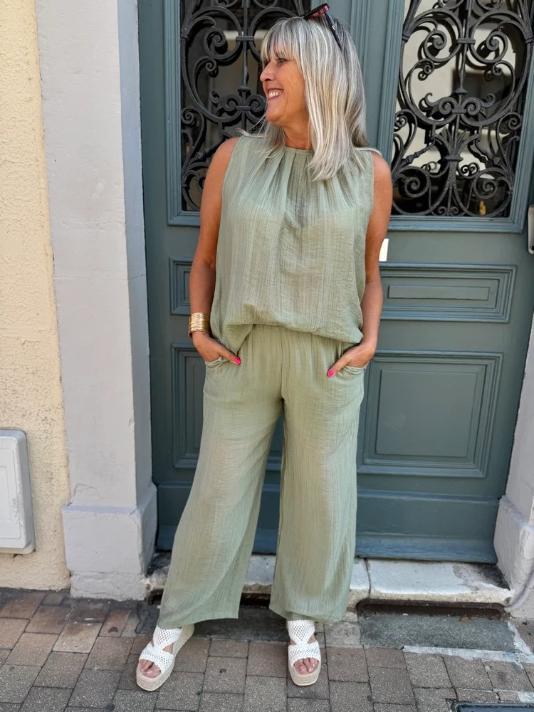 Ensemble Alix vert amande