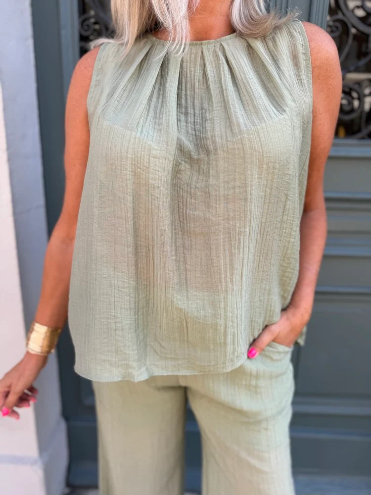 Ensemble Alix vert amande