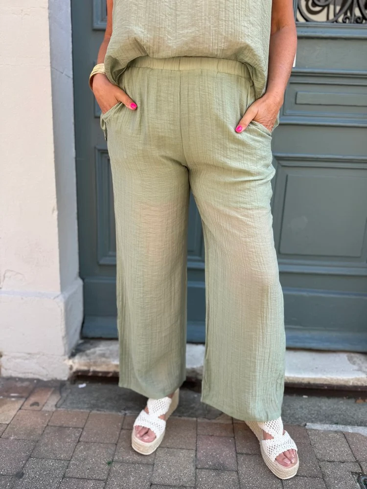 Ensemble Alix vert amande