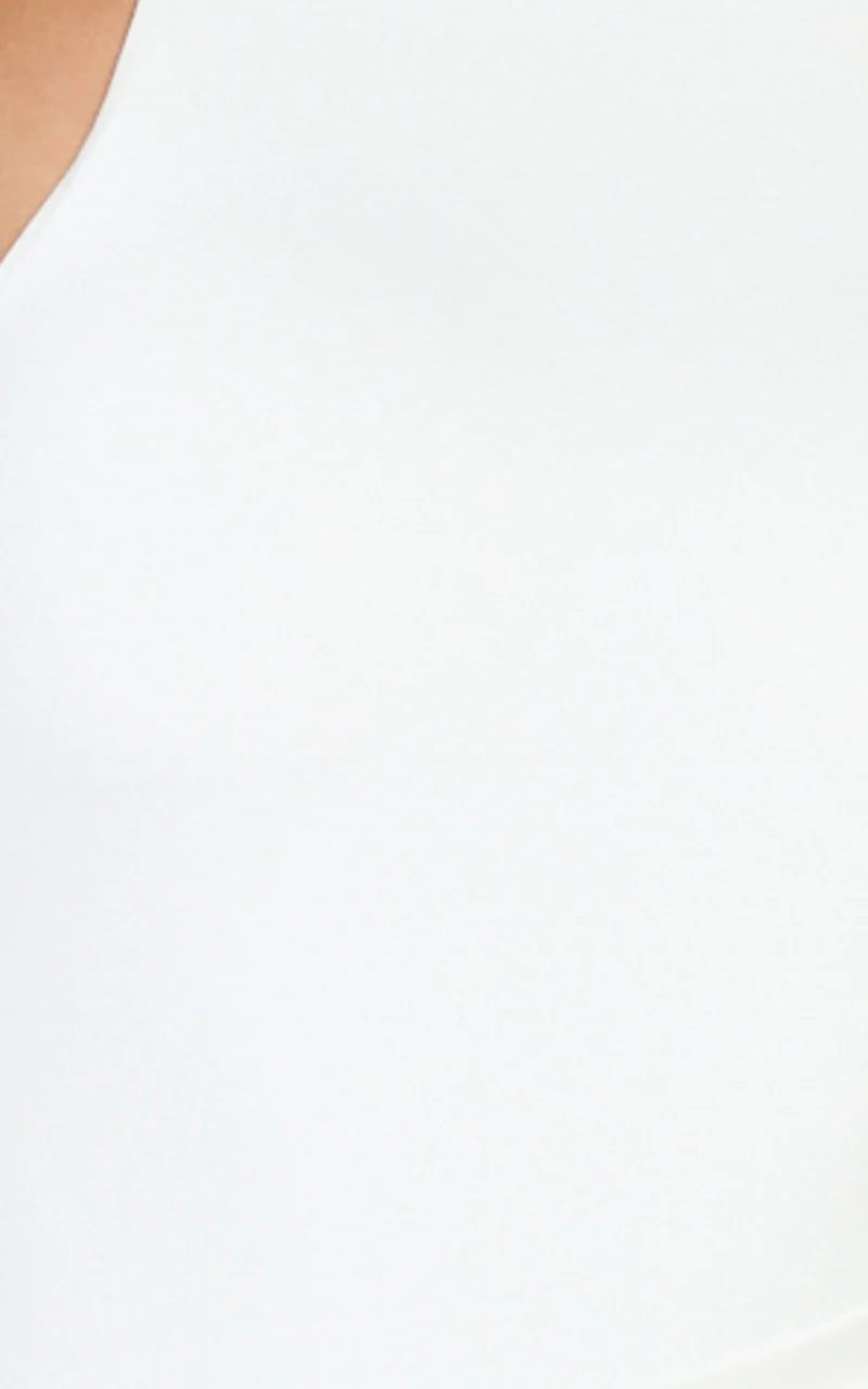 Elodie Mini Dress - Sleeveless Dress Overlay Skirt in White