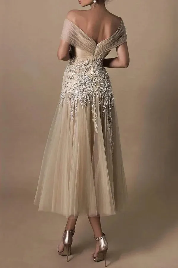 Robe de bal sirène élégante à une épaule et sequins avec fente sur le devant