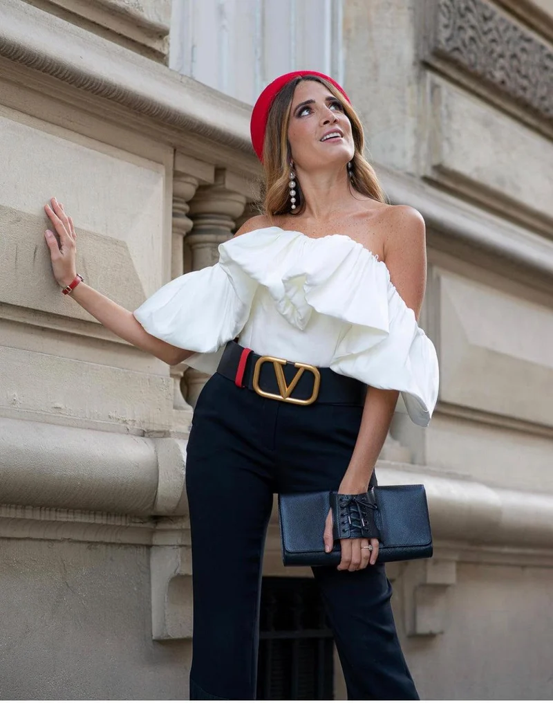 Top bustier blanc