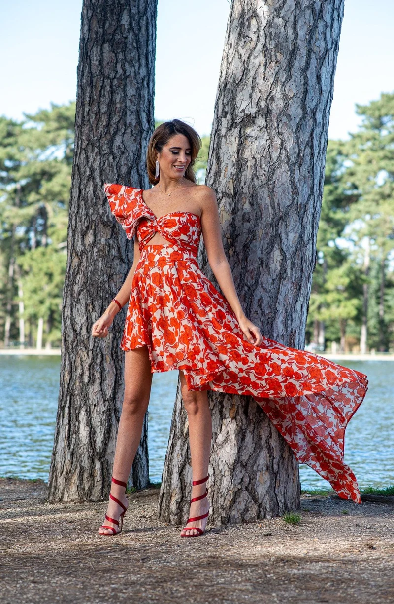 Ensemble Ortiz rouge corail