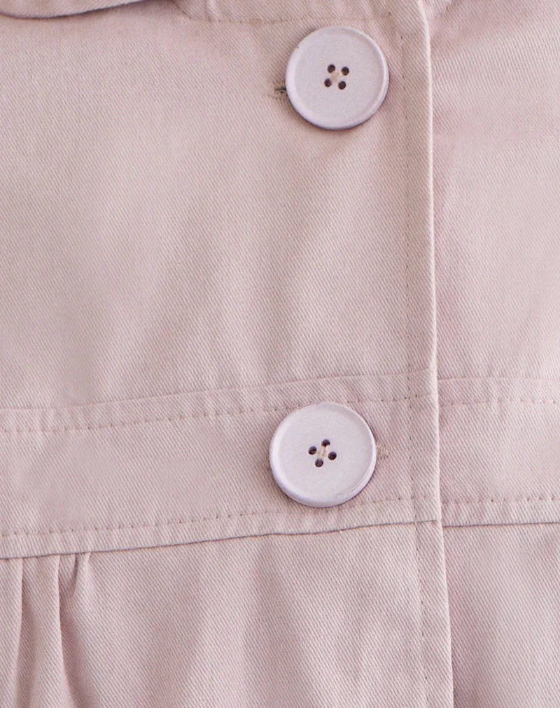 Chemise Kaelus en coton rose pâle