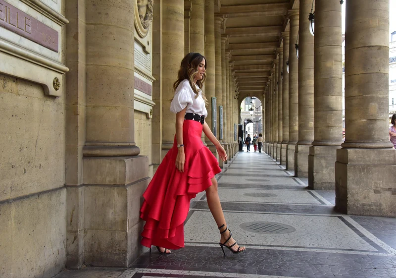 Jupe Sévilla rouge