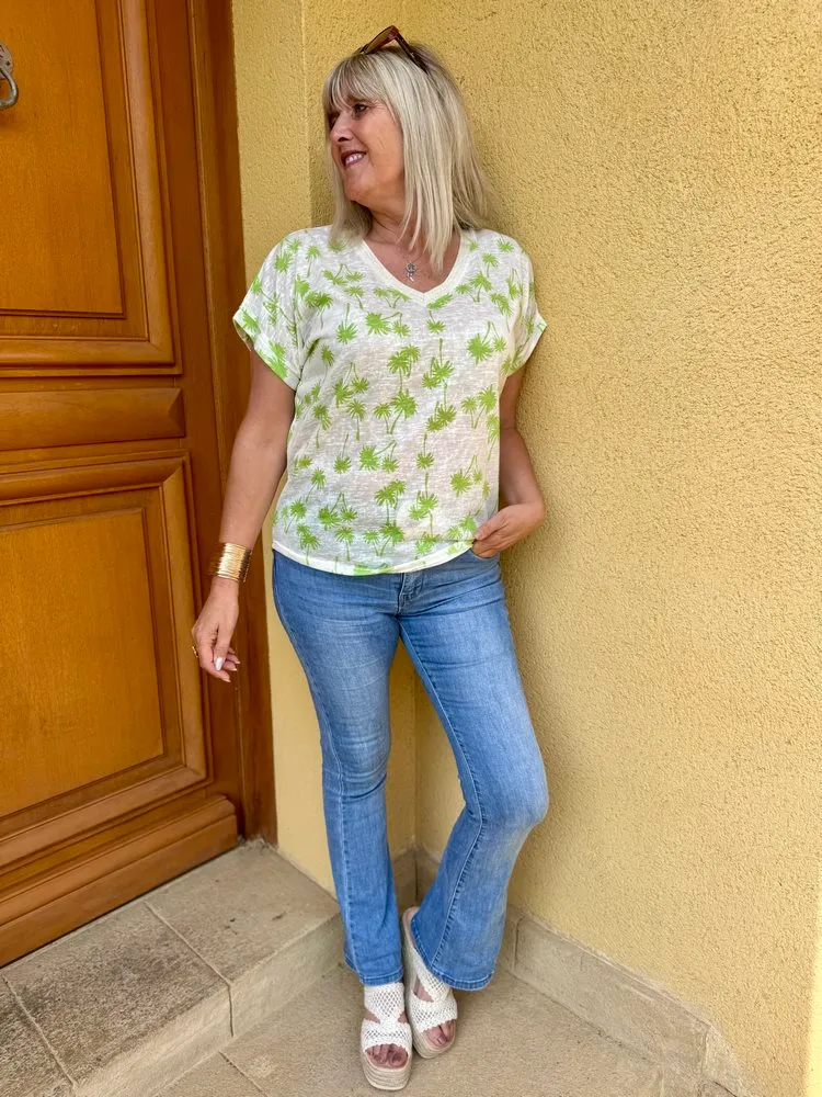 Teeshirt Tropico vert pomme