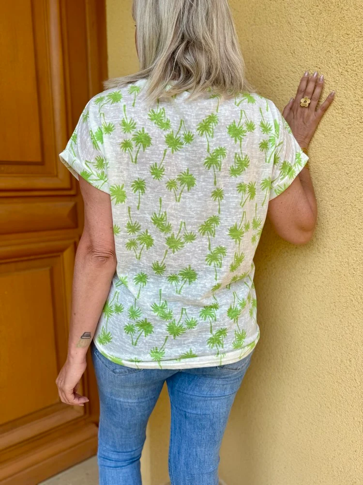 Teeshirt Tropico vert pomme