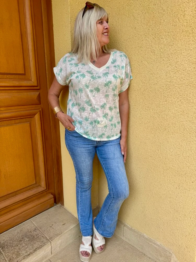 Teeshirt Tropico vert d'eau