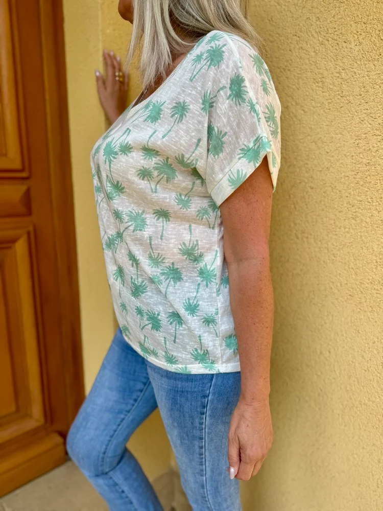 Teeshirt Tropico vert d'eau