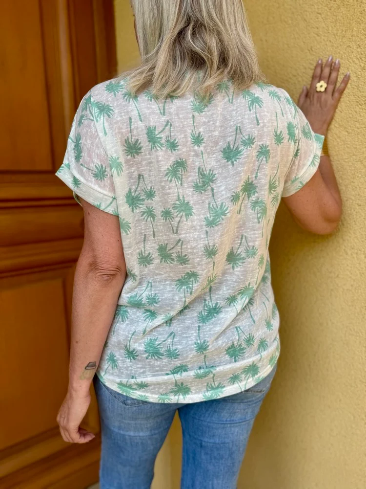 Teeshirt Tropico vert d'eau