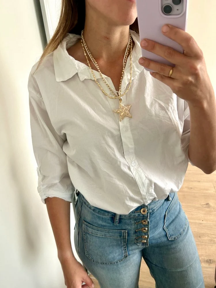 Collier Star blanc