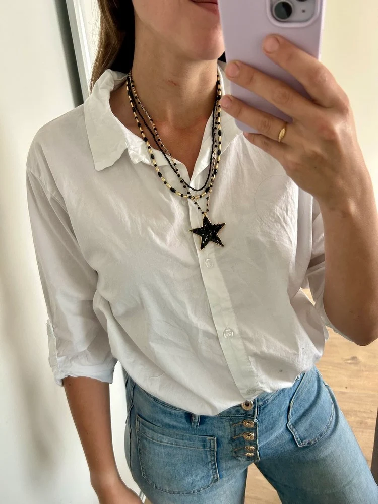 Collier Star noir