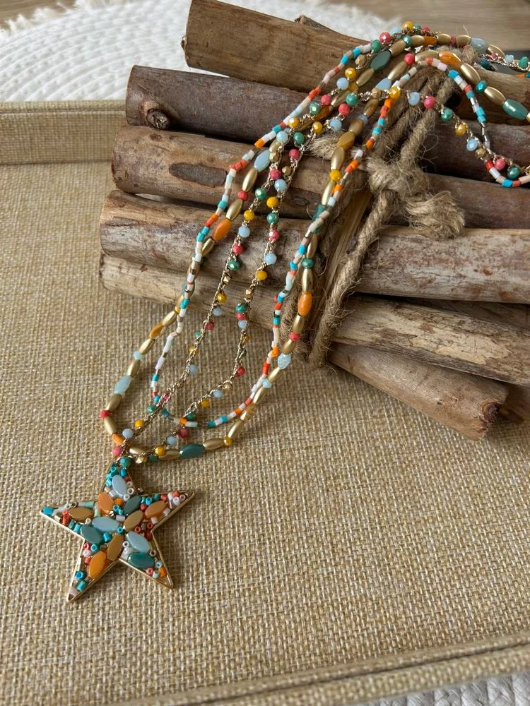 Collier Star multicolore