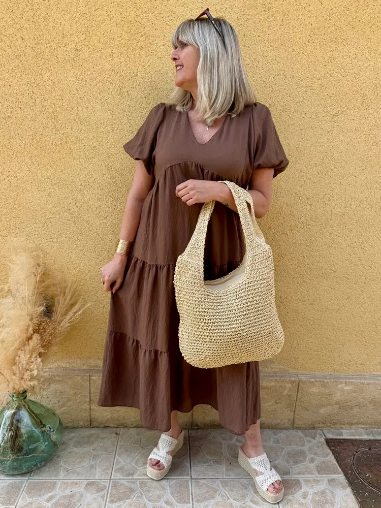 Sac fourre-tout Théodoro beige/doré