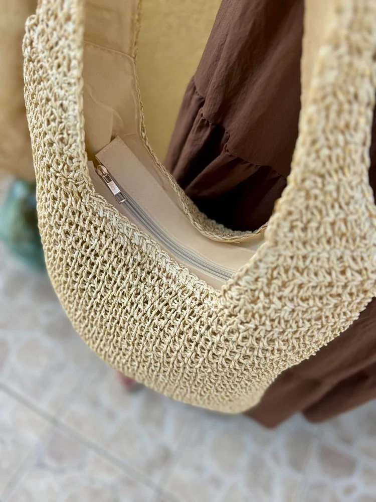 Sac fourre-tout Théodoro beige/doré